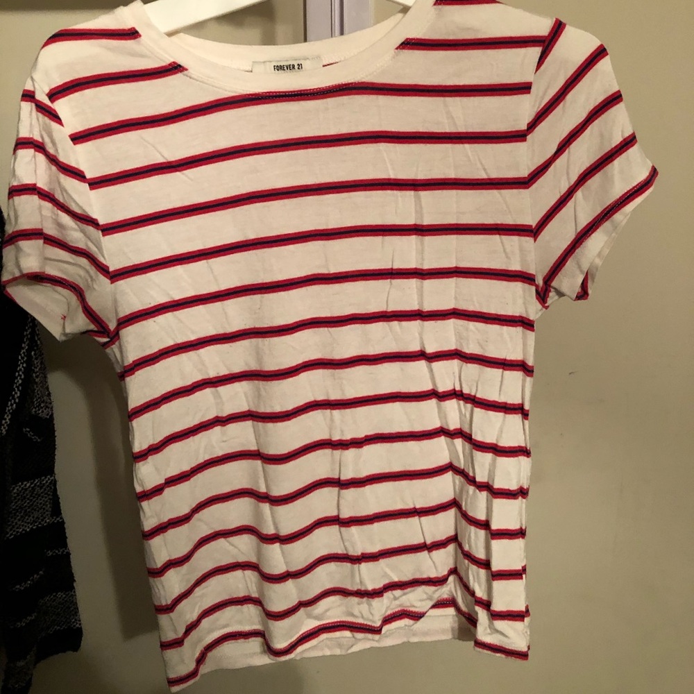 Forever 21 stripped cropped top